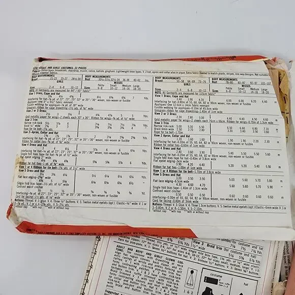 Lot 3 Sewing Patterns Kid Halloween Costumes McCall Simplicity Clown Witch Bunny - Picture 5 of 7